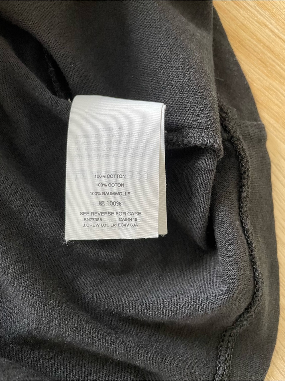 J. Crew Black Turtleneck Long-Sleeve Tee M - Picture 5 of 6